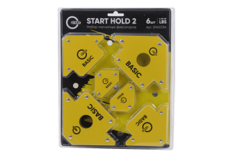 Набор магнитных фиксаторов START HOLD 2 (2шт 22кг "50 LBS"  / 2шт 11кг "25 LBS" / 2шт 4кг "9 LBS") SM6033A – svarkult.by
