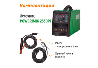 EVERLAST Poweri-MIG 253DPI (MIG/MAG) Сварочный полуавтомат с пульсом – svarkult.by