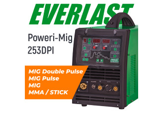EVERLAST Poweri-MIG 253DPI (MIG/MAG) Сварочный полуавтомат с пульсом – svarkult.by